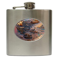 Sky Ship Hip Flask (6 Oz) by Dazzleway