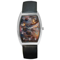 Sky Ship Barrel Style Metal Watch by Dazzleway