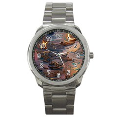 Sky Ship Sport Metal Watch by Dazzleway