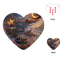 Sky Ship Playing Cards Single Design (heart) by Dazzleway