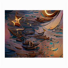 Sky Ship Small Glasses Cloth (2 Sides) by Dazzleway