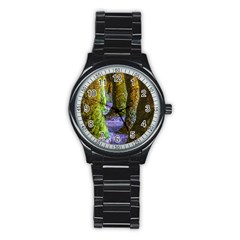 Grutas Del Palacio, Flores, Uruguay Stainless Steel Round Watch by dflcprintsclothing