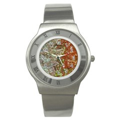 Colorful Abstract Texture Stainless Steel Watch