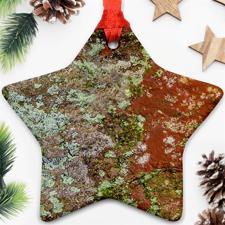 Colorful Abstract Texture Star Ornament (Two Sides)