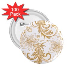 Flowers Shading Pattern 2 25  Buttons (100 Pack)  by fashionpod