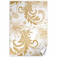 Flowers Shading Pattern Canvas 12  X 18  by fashionpod