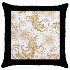 Flowers Shading Pattern Throw Pillow Case (black) by fashionpod