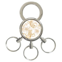 Flowers Shading Pattern 3-ring Key Chain by fashionpod