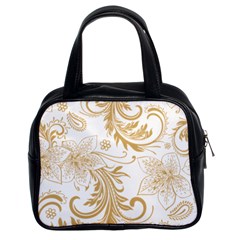 Flowers Shading Pattern Classic Handbag (two Sides) by fashionpod