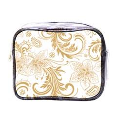 Flowers Shading Pattern Mini Toiletries Bag (one Side) by fashionpod