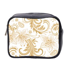 Flowers Shading Pattern Mini Toiletries Bag (two Sides)