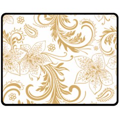 Flowers Shading Pattern Fleece Blanket (medium)  by fashionpod