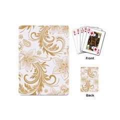 Flowers Shading Pattern Playing Cards Single Design (mini)