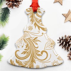 Flowers Shading Pattern Christmas Tree Ornament (two Sides)