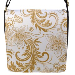 Flowers Shading Pattern Flap Closure Messenger Bag (s) by fashionpod