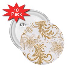 Flowers Shading Pattern 2 25  Buttons (10 Pack)  by fashionpod