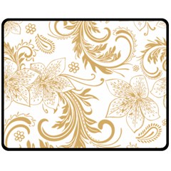 Flowers Shading Pattern Double Sided Fleece Blanket (medium)  by fashionpod