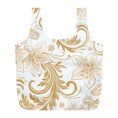 Flowers Shading Pattern Full Print Recycle Bag (l) by fashionpod