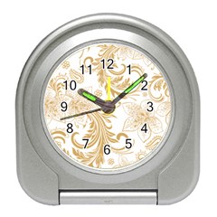 Flowers Shading Pattern Travel Alarm Clock by fashionpod