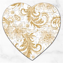 Flowers Shading Pattern Jigsaw Puzzle (heart) by fashionpod