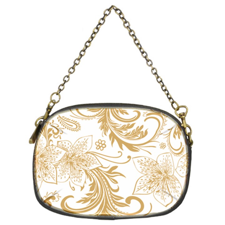 Flowers Shading Pattern Chain Purse (Two Sides)