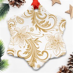 Flowers Shading Pattern Ornament (snowflake) by fashionpod