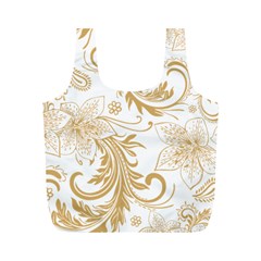 Flowers Shading Pattern Full Print Recycle Bag (m) by fashionpod