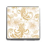 Flowers Shading Pattern Memory Card Reader (Square 5 Slot) Front