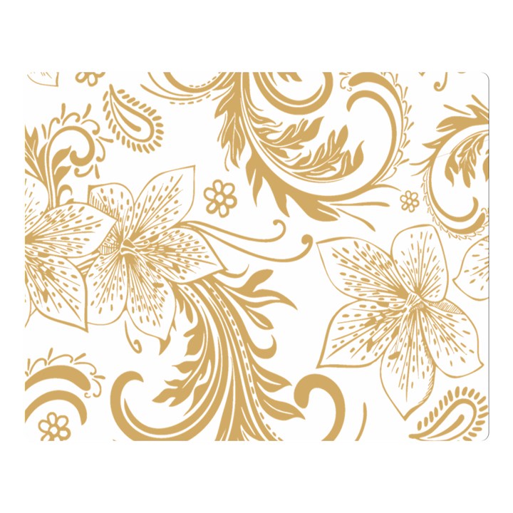 Flowers Shading Pattern Double Sided Flano Blanket (Large) 