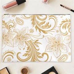 Flowers Shading Pattern Cosmetic Bag (xxl) by fashionpod