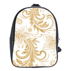 Flowers Shading Pattern School Bag (xl) by fashionpod