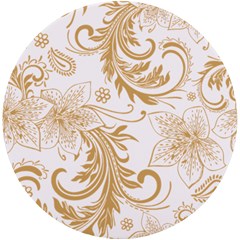 Flowers Shading Pattern Uv Print Round Tile Coaster by fashionpod