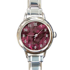 Peonies In Red Round Italian Charm Watch by LavishWithLove