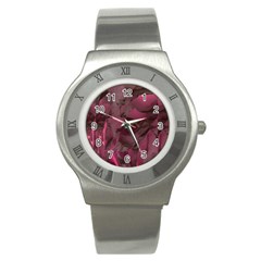 Peonies In Red Stainless Steel Watch by LavishWithLove