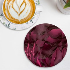 Peonies In Red Uv Print Round Tile Coaster by LavishWithLove