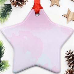 Watercolor Clouds Star Ornament (two Sides)