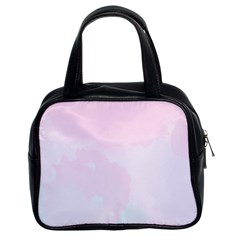 Watercolor Clouds Classic Handbag (two Sides) by Littlebird