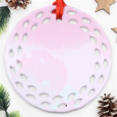 Watercolor Clouds Ornament (round Filigree)