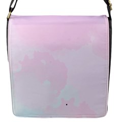 Watercolor Clouds Flap Closure Messenger Bag (s) by Littlebird