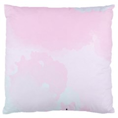 Watercolor Clouds Large Flano Cushion Case (two Sides) by Littlebird