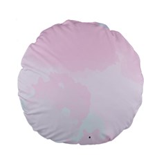 Watercolor Clouds Standard 15  Premium Flano Round Cushions by Littlebird