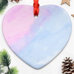 Watercolor Clouds2 Ornament (heart)