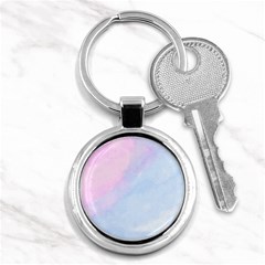 Watercolor Clouds2 Key Chain (round) by Littlebird