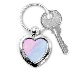 Watercolor Clouds2 Key Chain (heart) by Littlebird