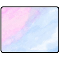 Watercolor Clouds2 Fleece Blanket (medium)  by Littlebird