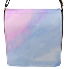 Watercolor Clouds2 Flap Closure Messenger Bag (s) by Littlebird