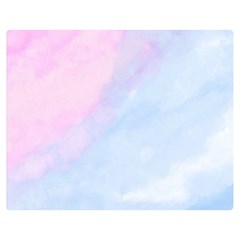 Watercolor Clouds2 Double Sided Flano Blanket (medium)  by Littlebird