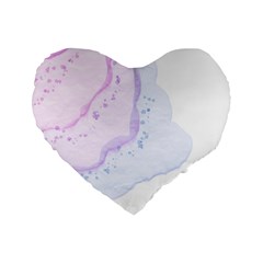 Color Flow Standard 16  Premium Heart Shape Cushions