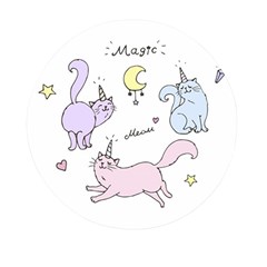  Cute Unicorn Cats Mini Round Pill Box (pack Of 3) by Littlebird