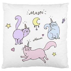  Cute Unicorn Cats Standard Flano Cushion Case (two Sides)